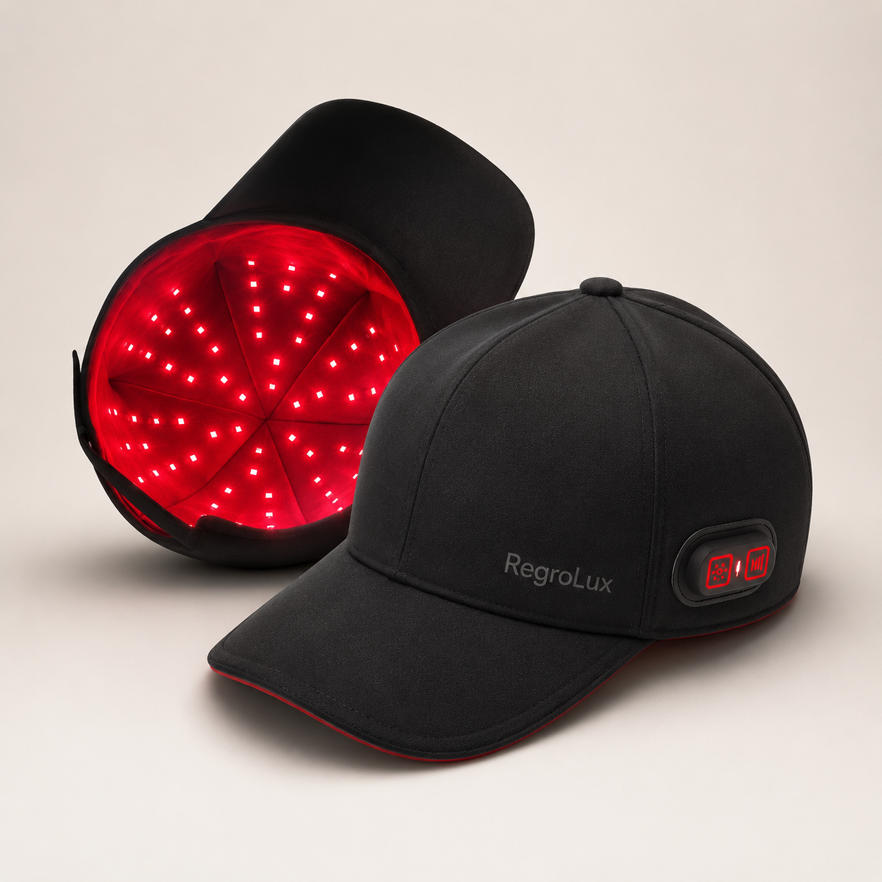 RegroLux hair revival cap black red light scalp support product image